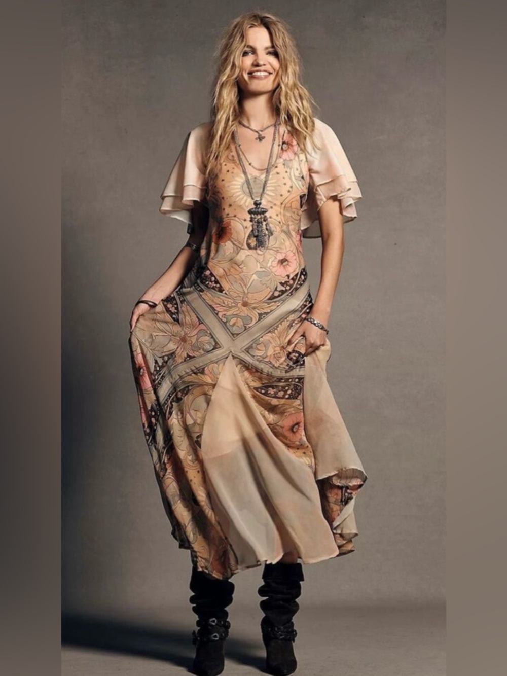 Free People Celestial Nights Maxi Dress size NWT